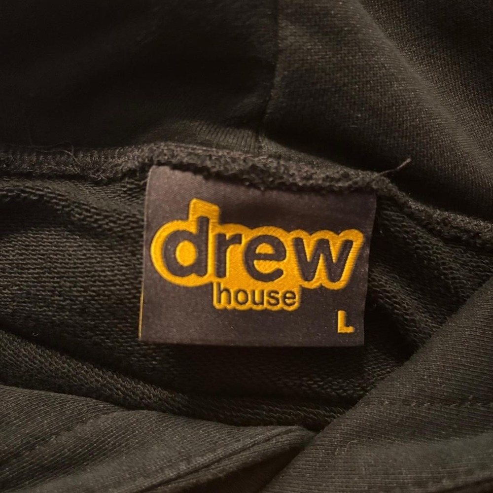 Drew House Cropped Hoodie Black Women's Size‎ L - Picture 3 of 6